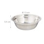 Relaxdays Napfstation Gusseisen Edelstahl Dunkelbraun Silber Tragegriff 37 cm x 31,5 cm x 30 cm 1,1 kg_5