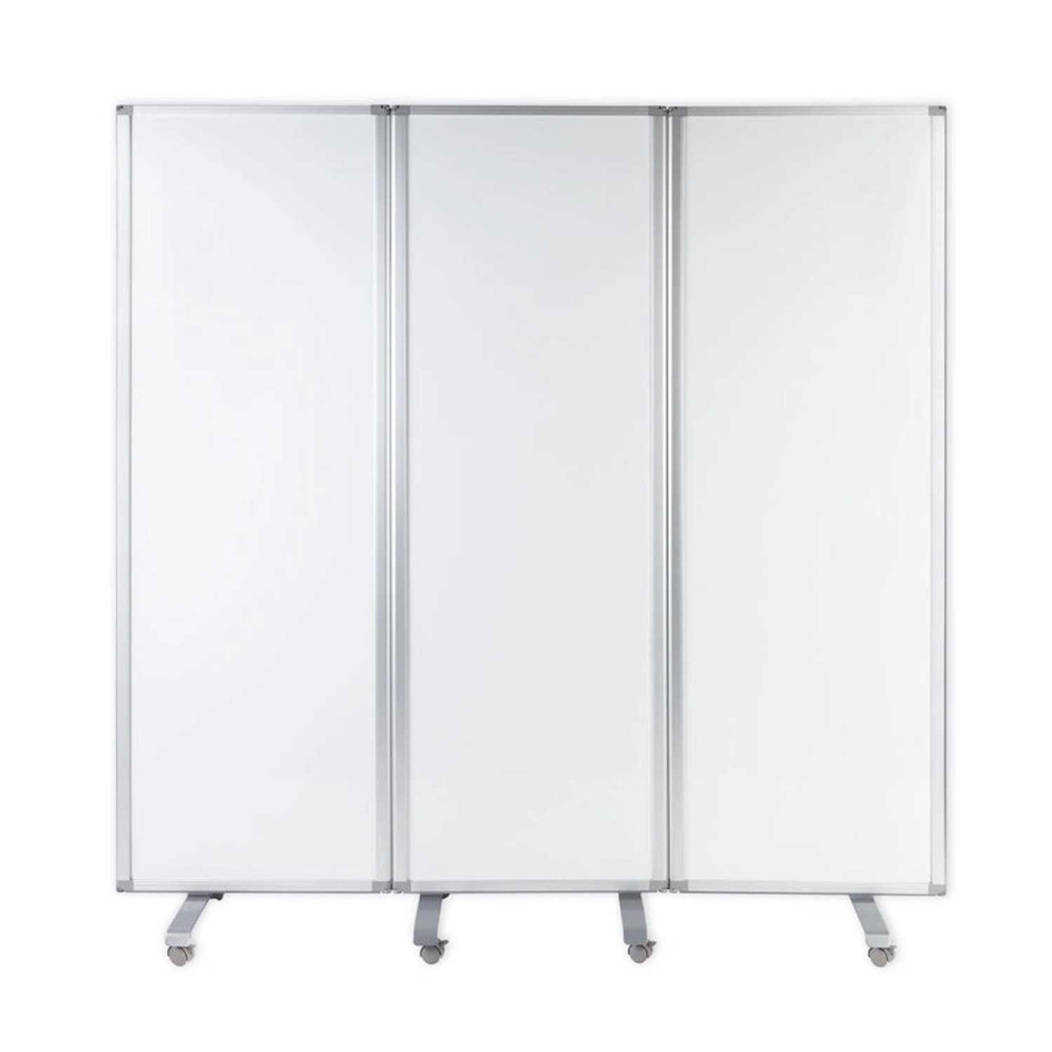 KARAT Mobile Trennwand Dreiteiliges Whiteboard Magnetisch 180 x 180 cm