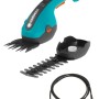 Gardena Akku-Gras- und Strauchschere ClassicCut Li Set mit Grasmesser, Strauchmesser und USB-C Ladekabel.