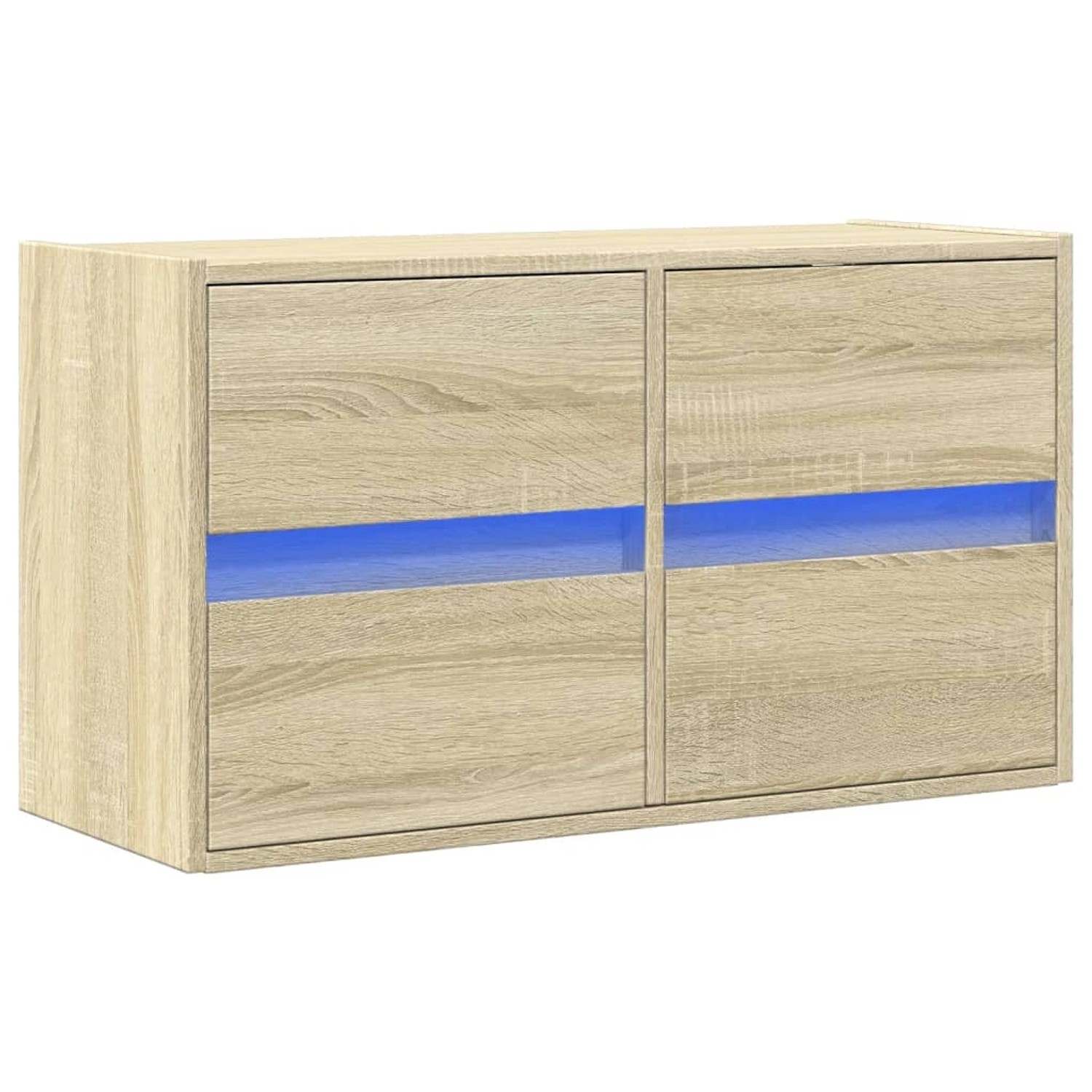 vidaXL TV-Wandschrank mit LED-Beleuchtung Sonoma-Eiche 80x31x45 cm 852287 günstig online kaufen