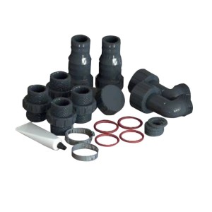 Anschlussstücke für Waterman Solarkollektor Standard 2er Set (80x120cm, 0,8m²) zur Poolheizung.