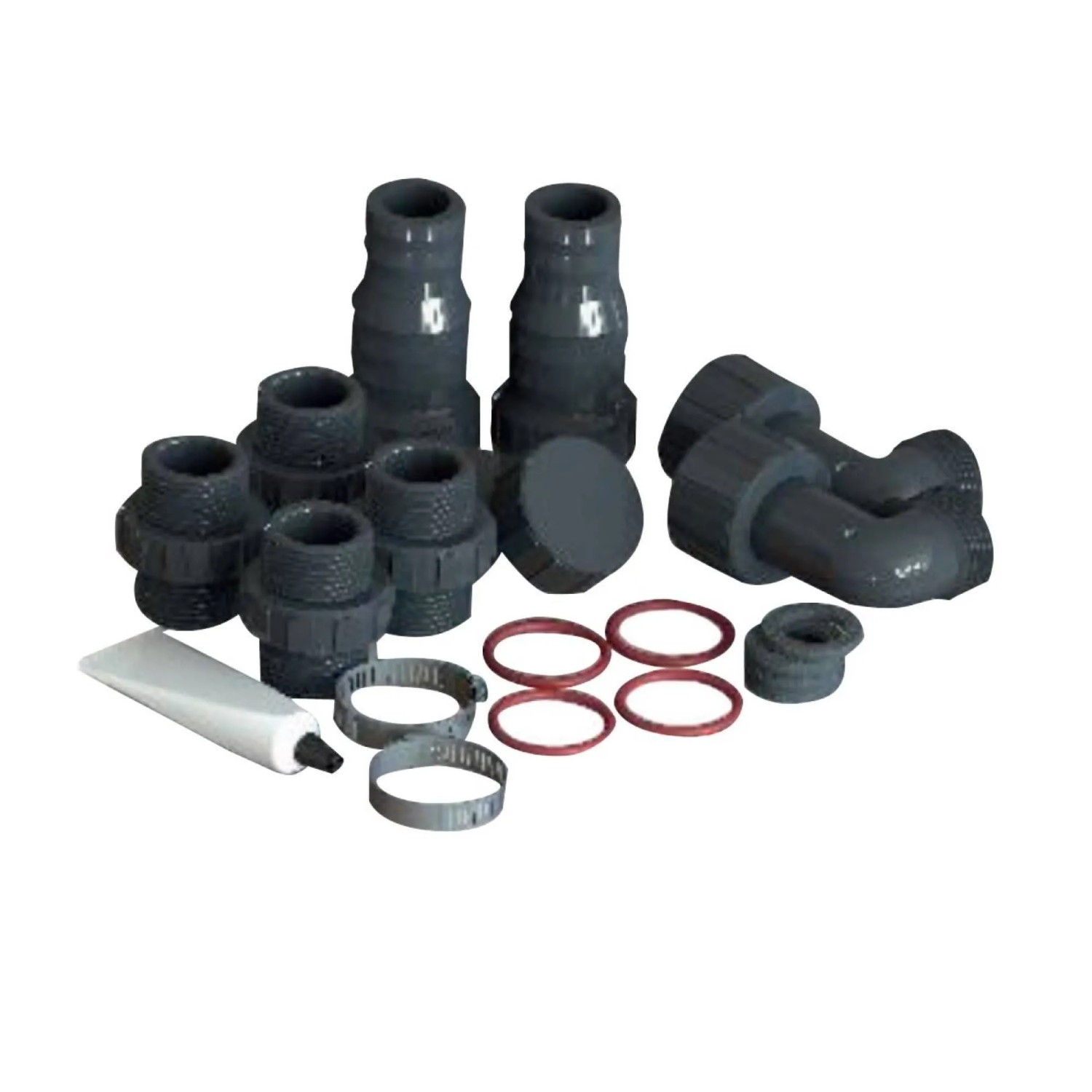 Anschlussstücke für Waterman Solarkollektor Standard 2er Set (80x120cm, 0,8m²) zur Poolheizung.
