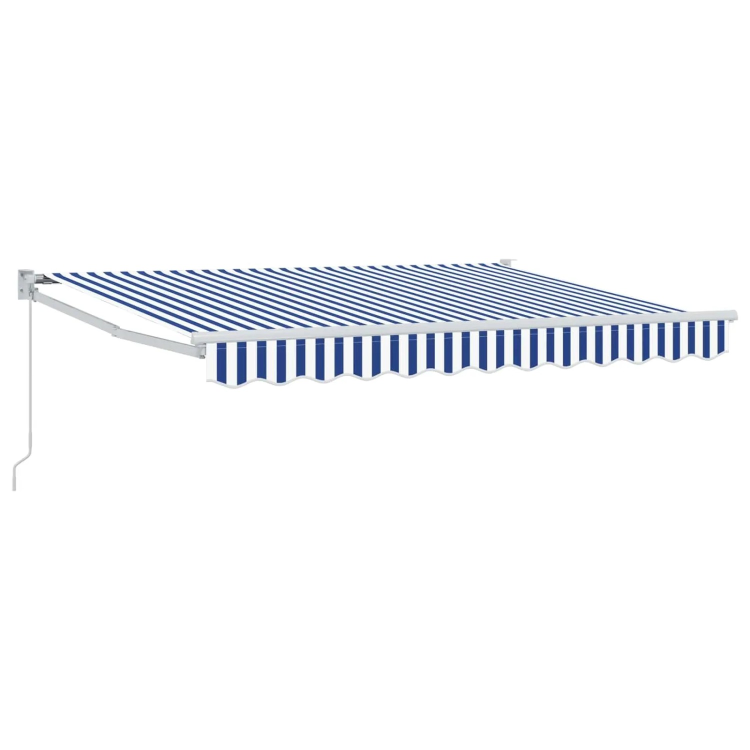 vidaXL Manuell Einziehbare Markise Blau und Weiß 3,5 x 2 m 3418904
