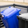 Westmann Mülltonnenverkleidung Planum für 2 Tonnen (240 l) in Anthrazit/Grau. Mülltonnenbox als Sichtschutz.