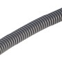 Flexibles, dunkelgraues EN 16 Isolierrohr, 25 m lang, für Elektroinstallation.