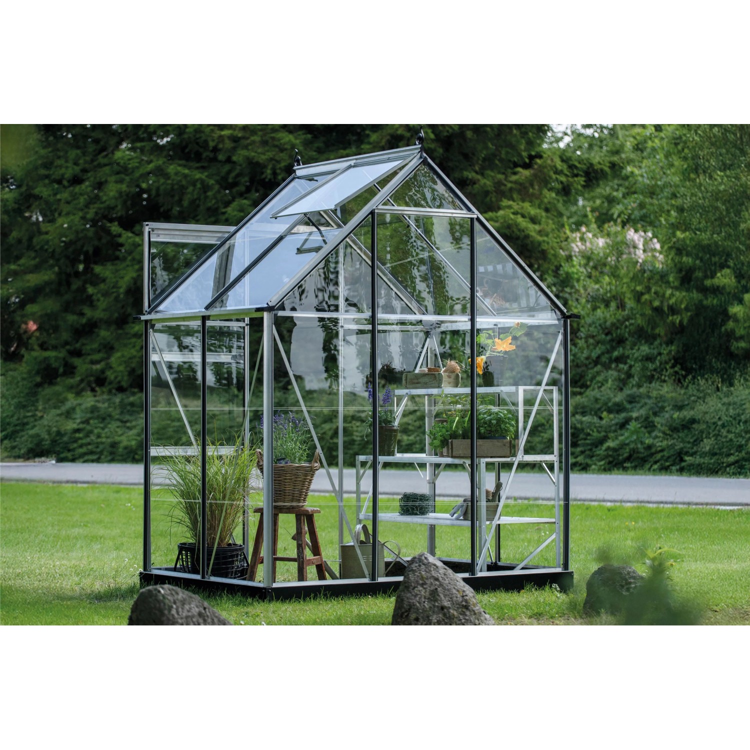 Halls Gewächshaus Icon 6 Alu 2,5 m² günstig online kaufen
