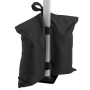 Tectake 4Er Set Pavillon Gewichte Saborra Mit Sand Befüllbar Wasserdicht und Strapazierfähig 36 x 0 50 x 33 cm Schwarz_5