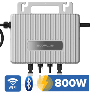 EcoFlow Wechselrichter 800W für SUNNIVA Balkonkraftwerk mit WiFi und Bluetooth.