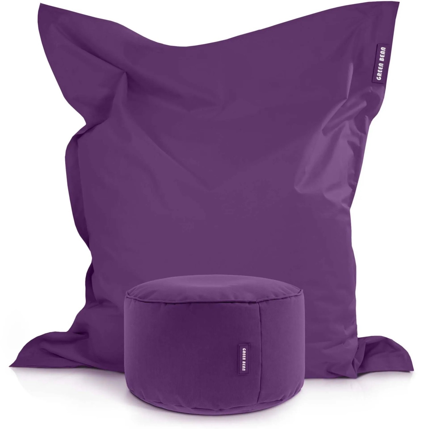 Green Bean Sitzhocker 2er Set Square + Stay 140 x 180 x 25 cm Wetterfest Lila