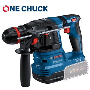 Bosch Professional Akku-Bohrhammer GBH 18V-18 X mit Onechuck für SDS plus-, Zylinder- und Sechskantbohrer.