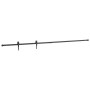 vidaXL Schiebetürbeschlag Set 213cm, Karbonstahl, für Schranktüren.