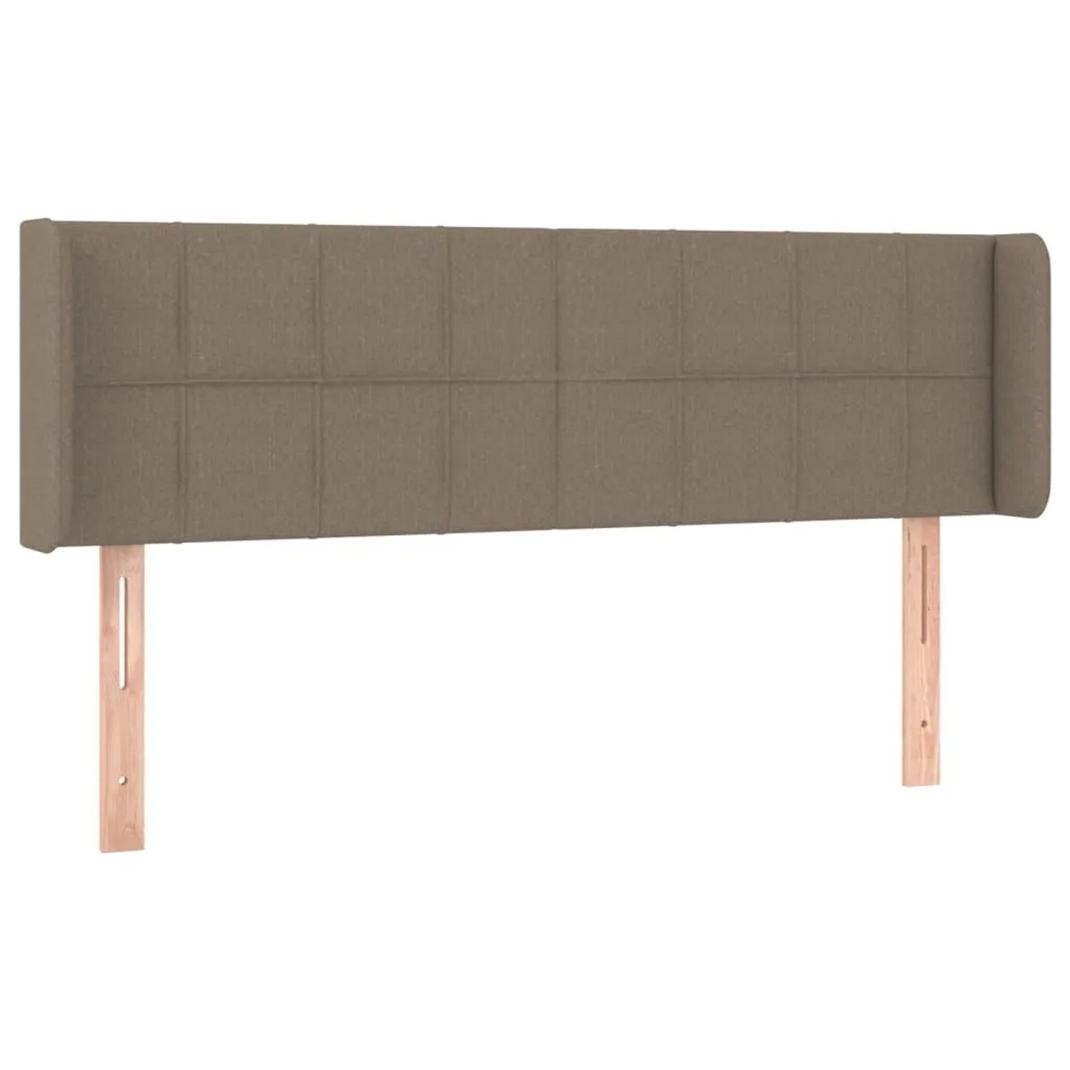 vidaXL Kopfteil mit Ohren Taupe 147x16x78/88 cm Stoff 3118770