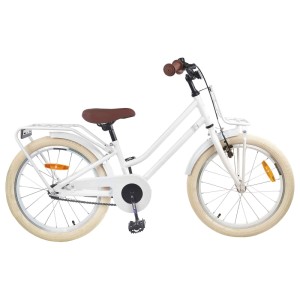 vidaXL Kinderfahrrad 18 Zoll für 5-7 Jahre Alt Weiß 42009178