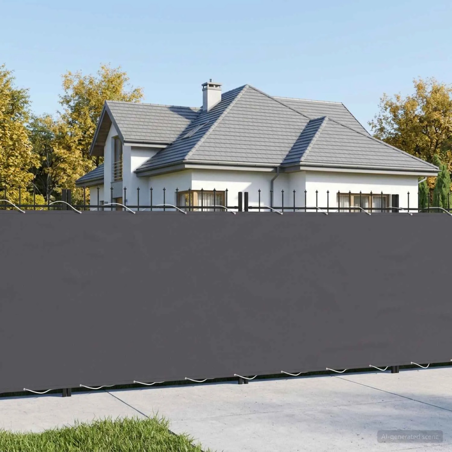 vidaXL Balkon Sichtschutz 150 x 800 cm Stoff mit PU-Beschichtung 42036332