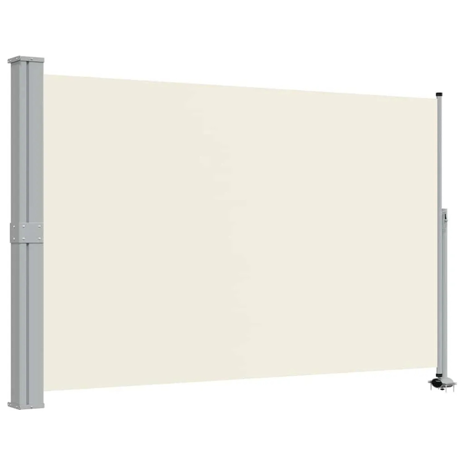 vidaXL Ausziehbare Seitenmarkise 160x300 cm Creme 45194