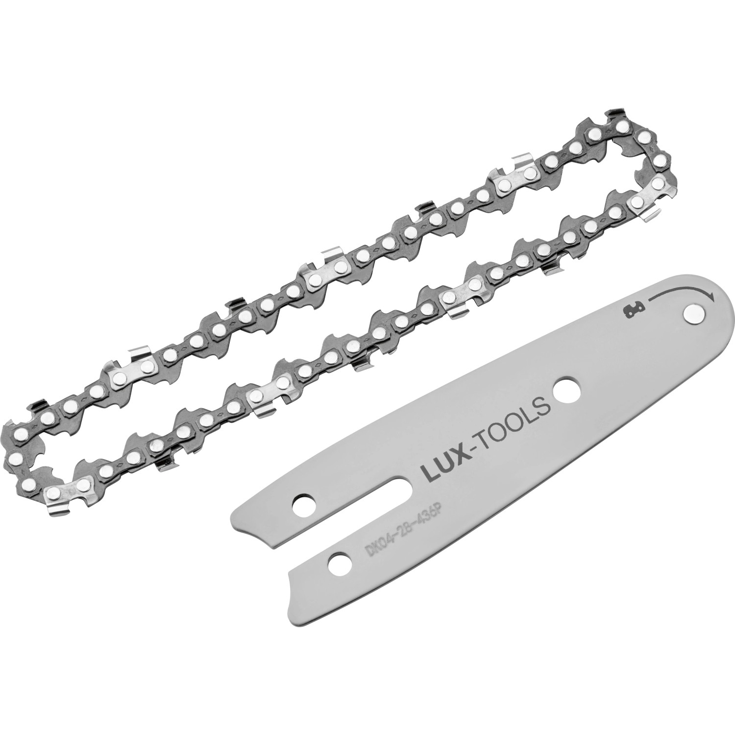 Schiene und Kette für LUX-TOOLS Akku-Astsäge 20 V A-EAS-20/100 1 Power System