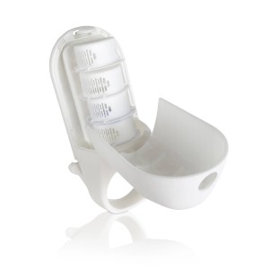 Gre Dosiersystem für Desinfektionstabletten, 2er-Set für Pools. Dosierschwimmer aus Kunststoff, weiß.