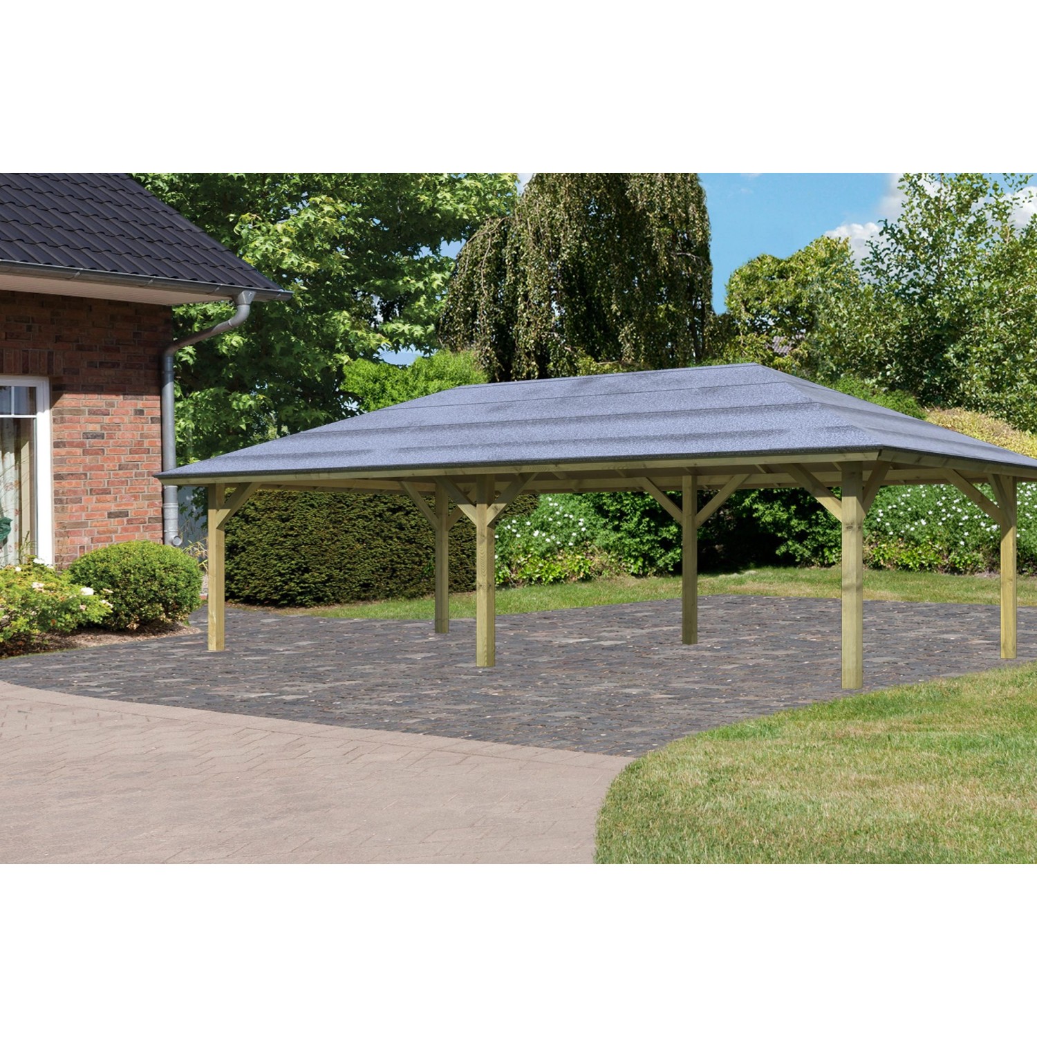 Karibu Pavilloncarport Vigo 3 günstig online kaufen