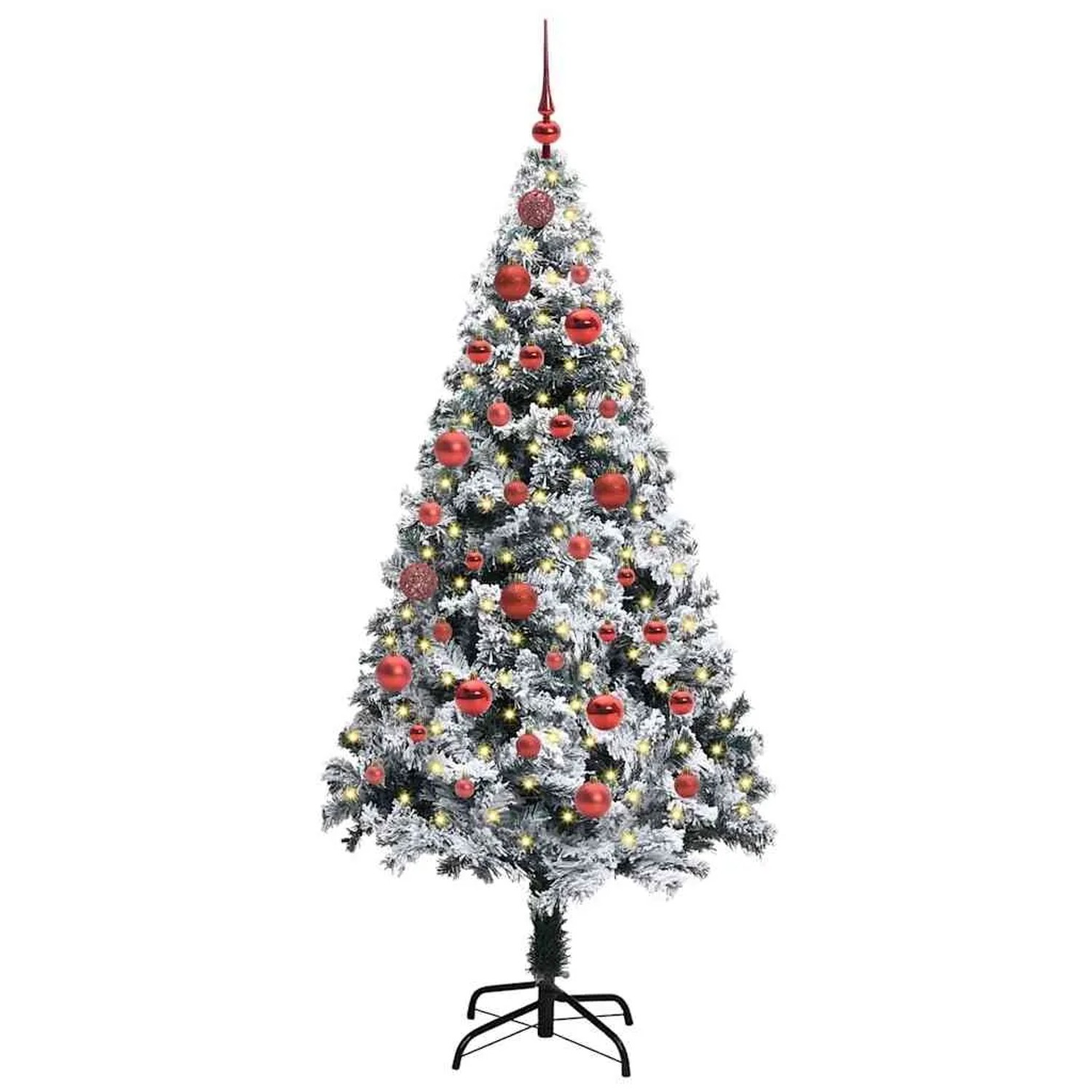 vidaXL Künstlicher Weihnachtsbaum mit 150 LEDs mit Ständer Grün 150 cm 3396949