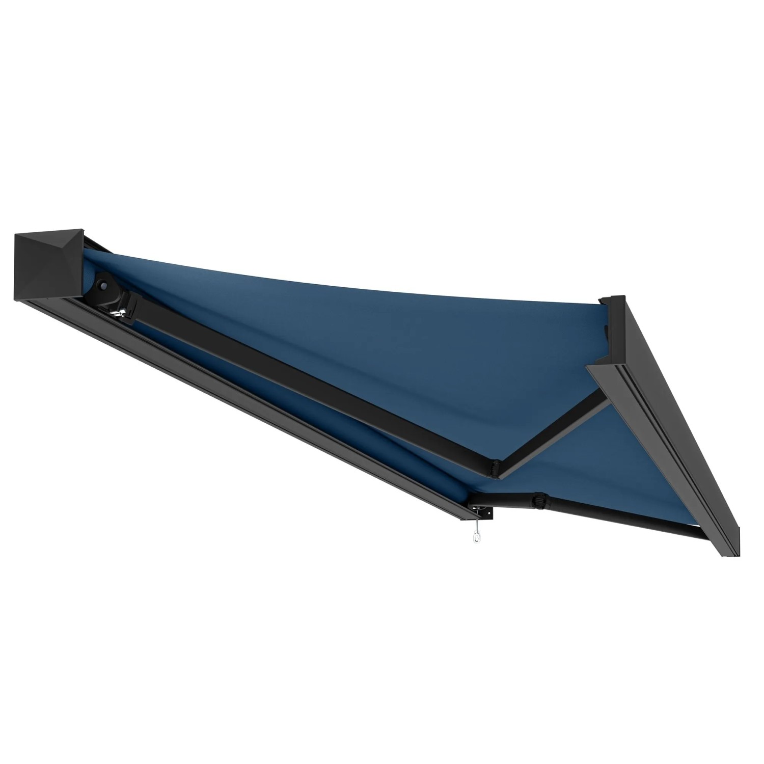 Kassettenmarkise Tajo Anthrazit 3,5 x 2,5 m Blau