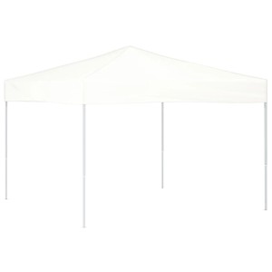 Weißes, faltbares Partyzelt 3x3 m von vidaXL für Garten & Feiern.