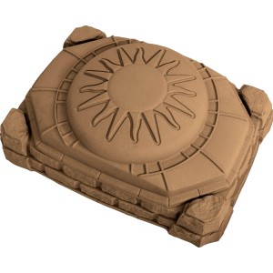 Step2 Sandkasten mit Deckel, Naturally Playful Design, 81x112 cm, inklusive Sitzecken.