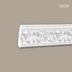PROFHOME Eckleisten Set, 14 Zierleisten, 28m, weiß, Rokoko/Barock Stil.