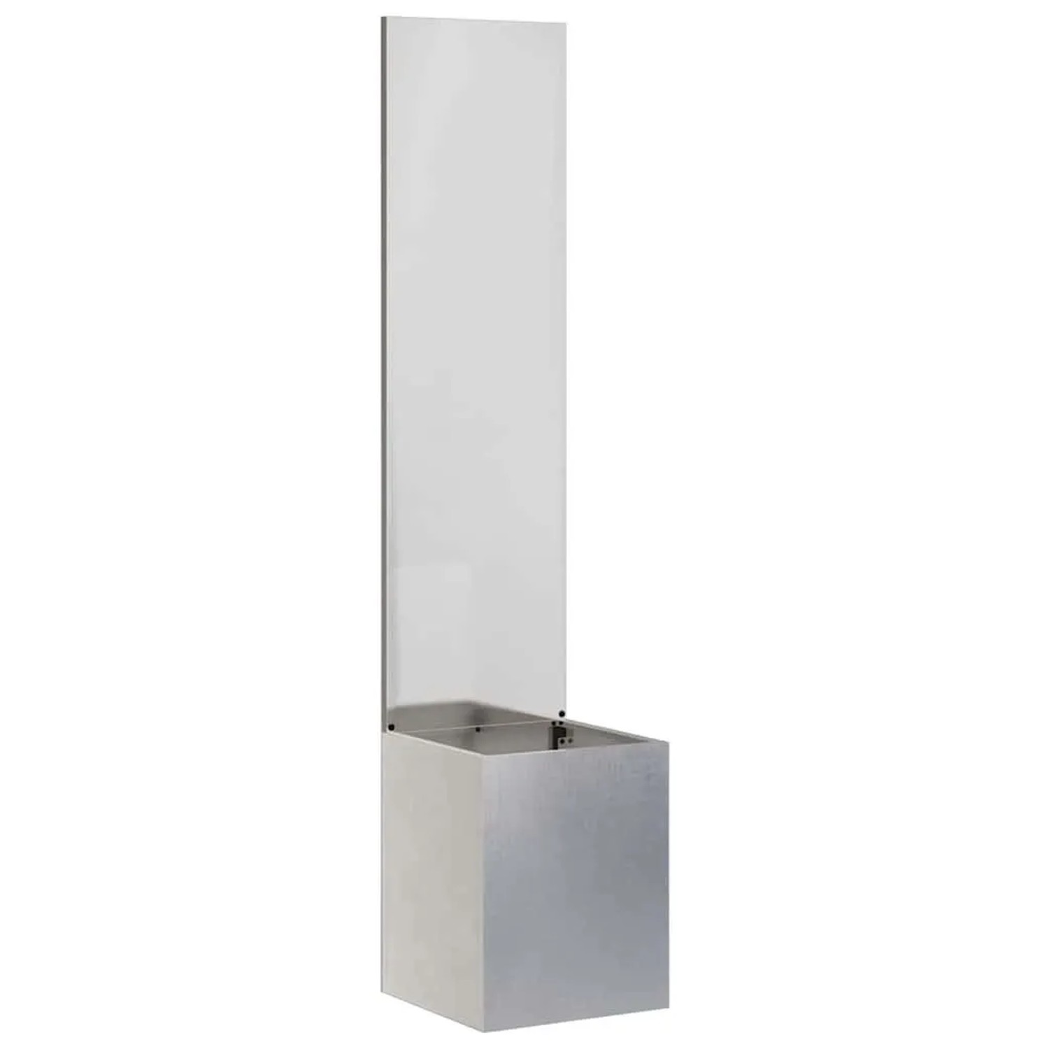 vidaXL Garten Sichtschutz-Leinwand Silber 32 x 140 cm Edelstahl 876375