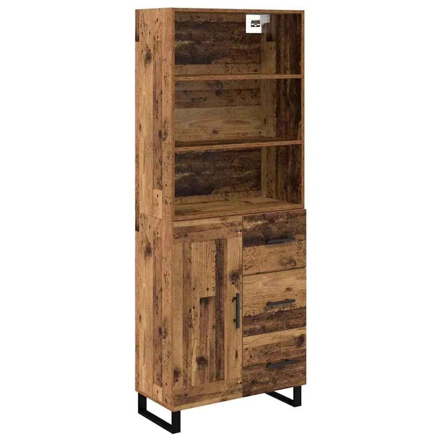 vidaXL Highboard Altholz 69,5 x 34 x 180 cm Holzwerkstoff 3415624 günstig online kaufen