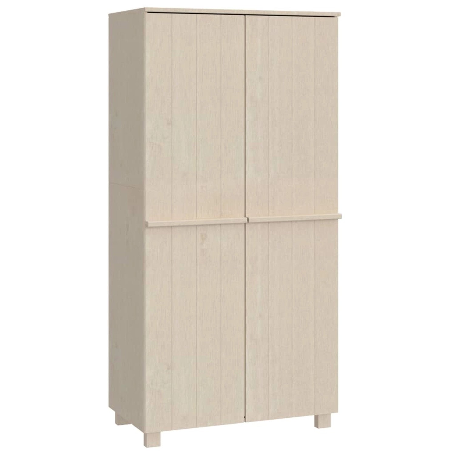 vidaXL Kleiderschrank HAMAR Honigbraun 89x50x180 cm Massivholz Kiefer günstig online kaufen