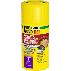 JBL Pronovo Bel Flakes S, 100ml Dose Fischfutter für Aquarienfische von 3-10cm.