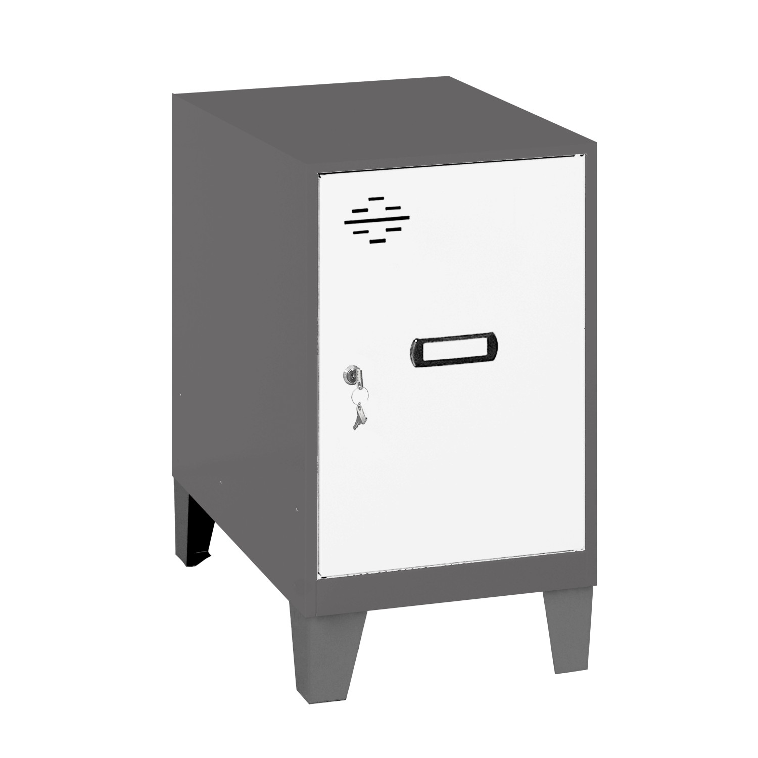 PROREGAL Schließfachwürfel AMEGO HxBxT 57,5 x 40 x 50 cm Mit Standfüße Weiß günstig online kaufen
