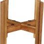 Brauner Universal Holz-Blumenständer aus Akazie, 23,5x23,5x20 cm.