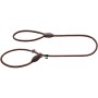 Braune Hunter Retriever-Leine Freestyle, Ø 10 mm x 1,2 m, mit integrierter Halsung.