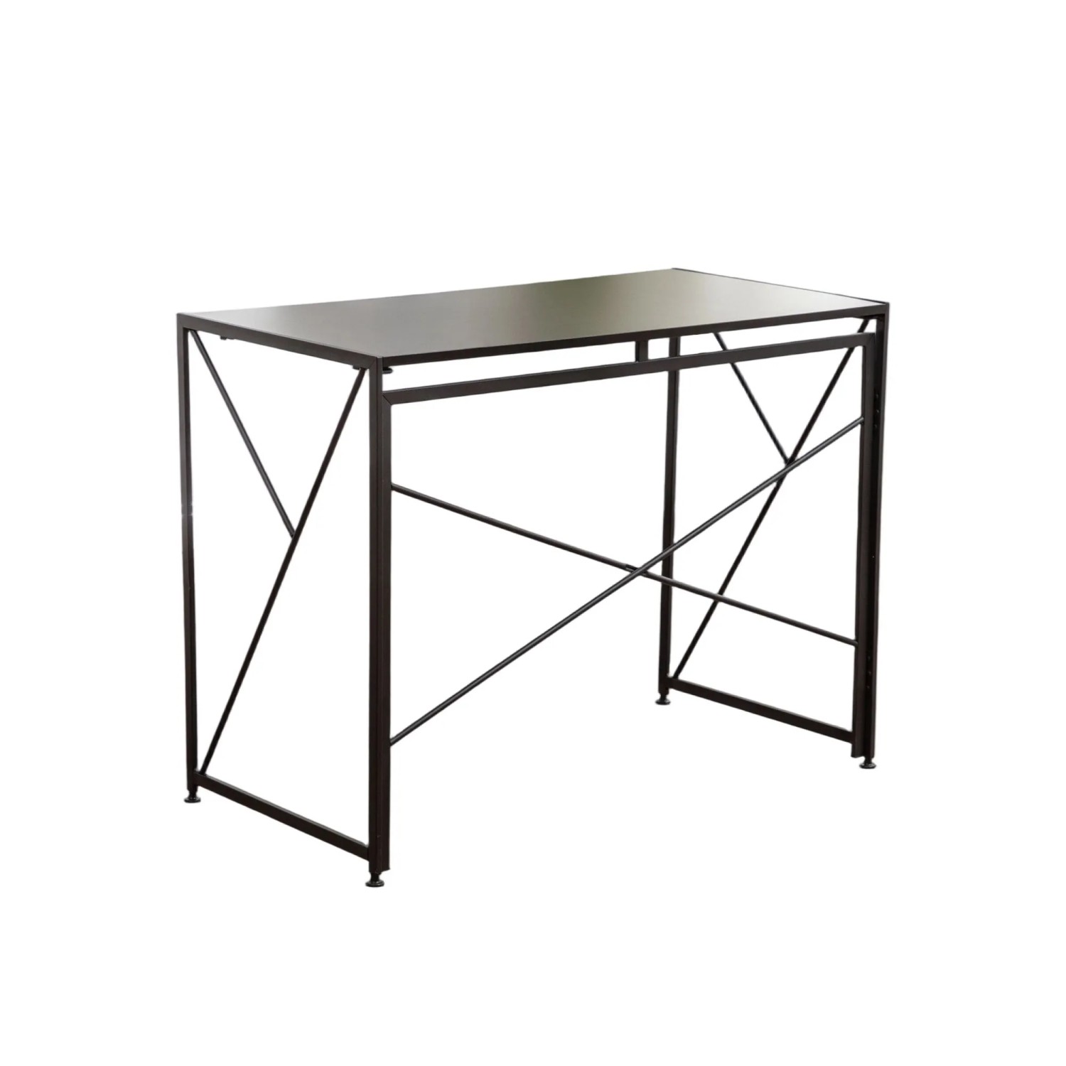 okwish Schreibtisch mit MDF Metall Home Office Klappbar 99x50x75cm Schwarz