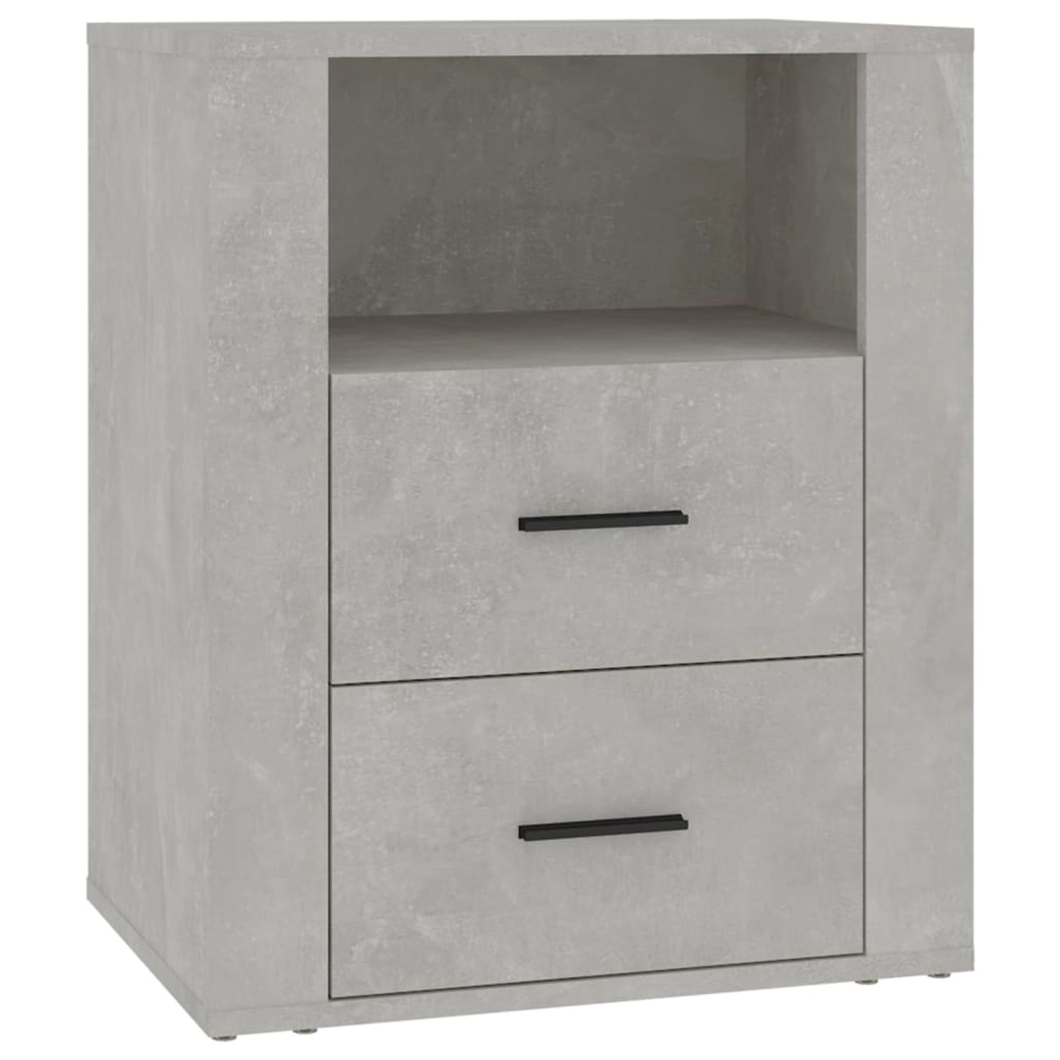 vidaXL Nachttisch Betongrau 50x36x60 cm Holzwerkstoff Modell 1