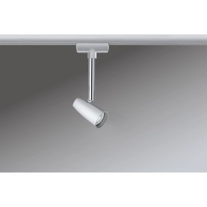 URail Spot Barelli, Chrom matt, für Schienensysteme. Lichtakzent im modernen Design.