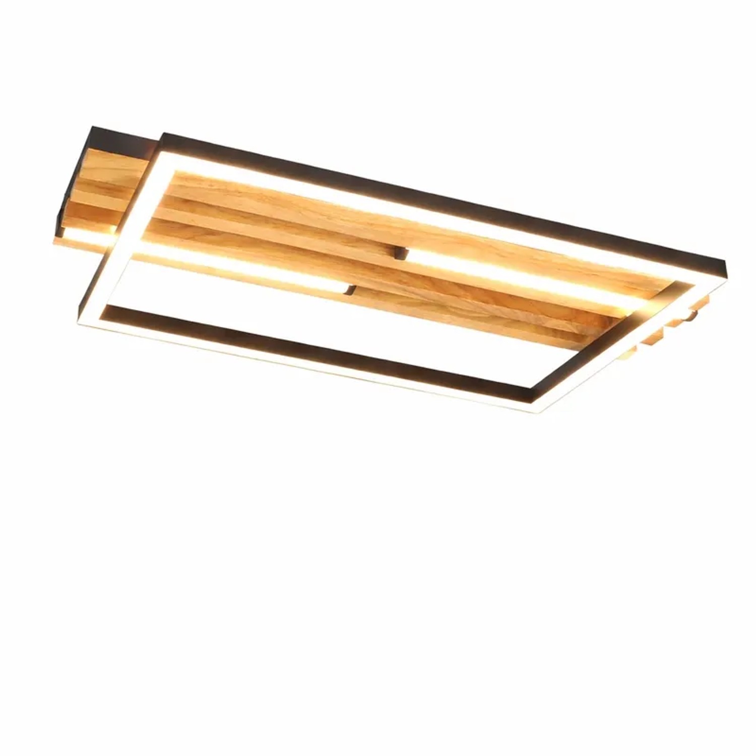 NETTLIFE LED Deckenleuchte aus Eisen L38cm Schwarz 3000K B21cm