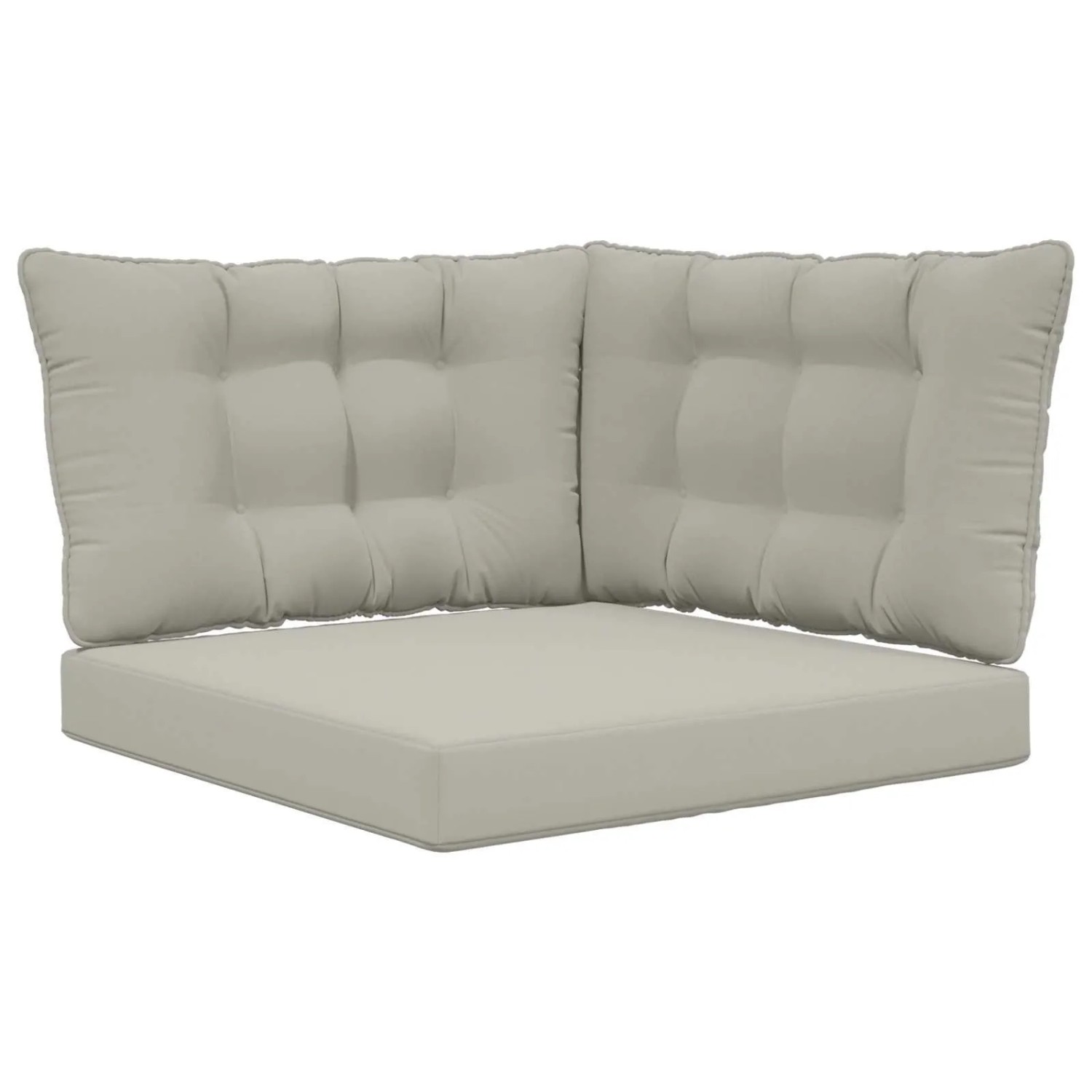 vidaXL Sofakissen für Draußen 3-Tlg Grau Polyester 900915