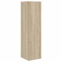 Eckschrank Sonoma-Eiche, 102cm hoch, aus Holzwerkstoff für Wohnzimmer.