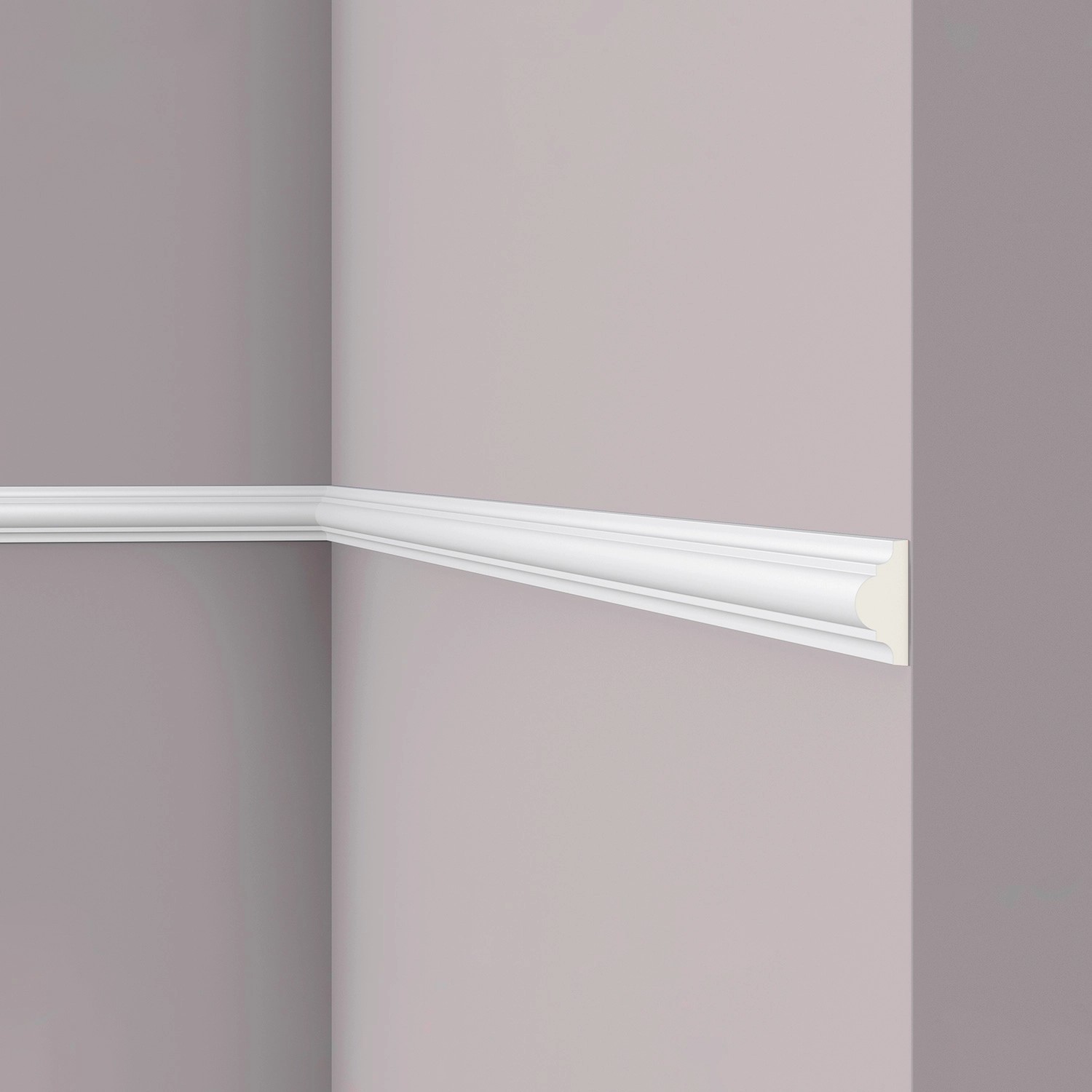 NOEL & MARQUET NMC Z10 ARSTYL Wand- und Friesleiste Zierleiste Stuckleiste 2 m 200 cm x 1,8 cm x 3,8 cm Weiß
