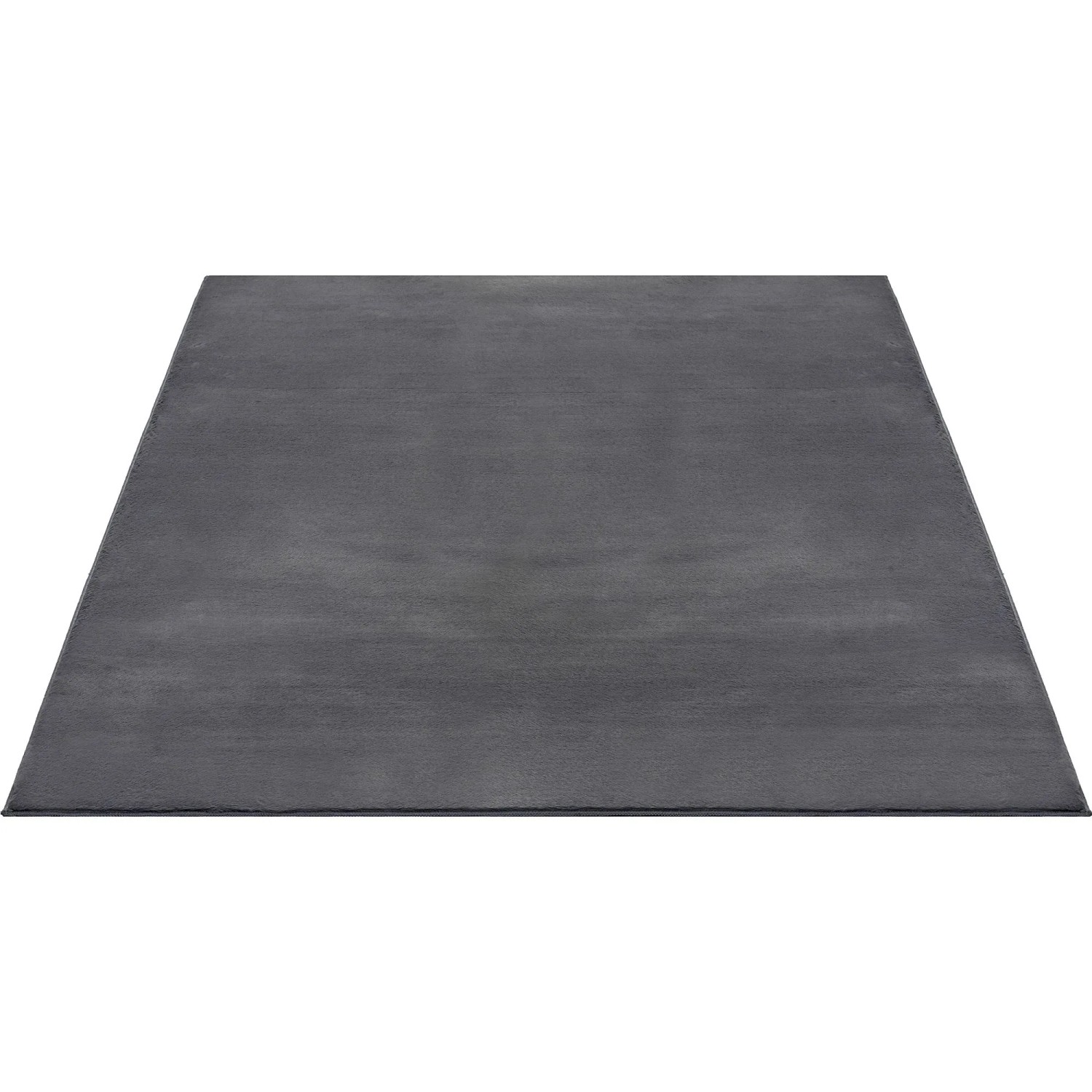 Floornovo Kurzflor Teppich Nr. 252 Grau Einfarbig 140 x 70 cm günstig online kaufen