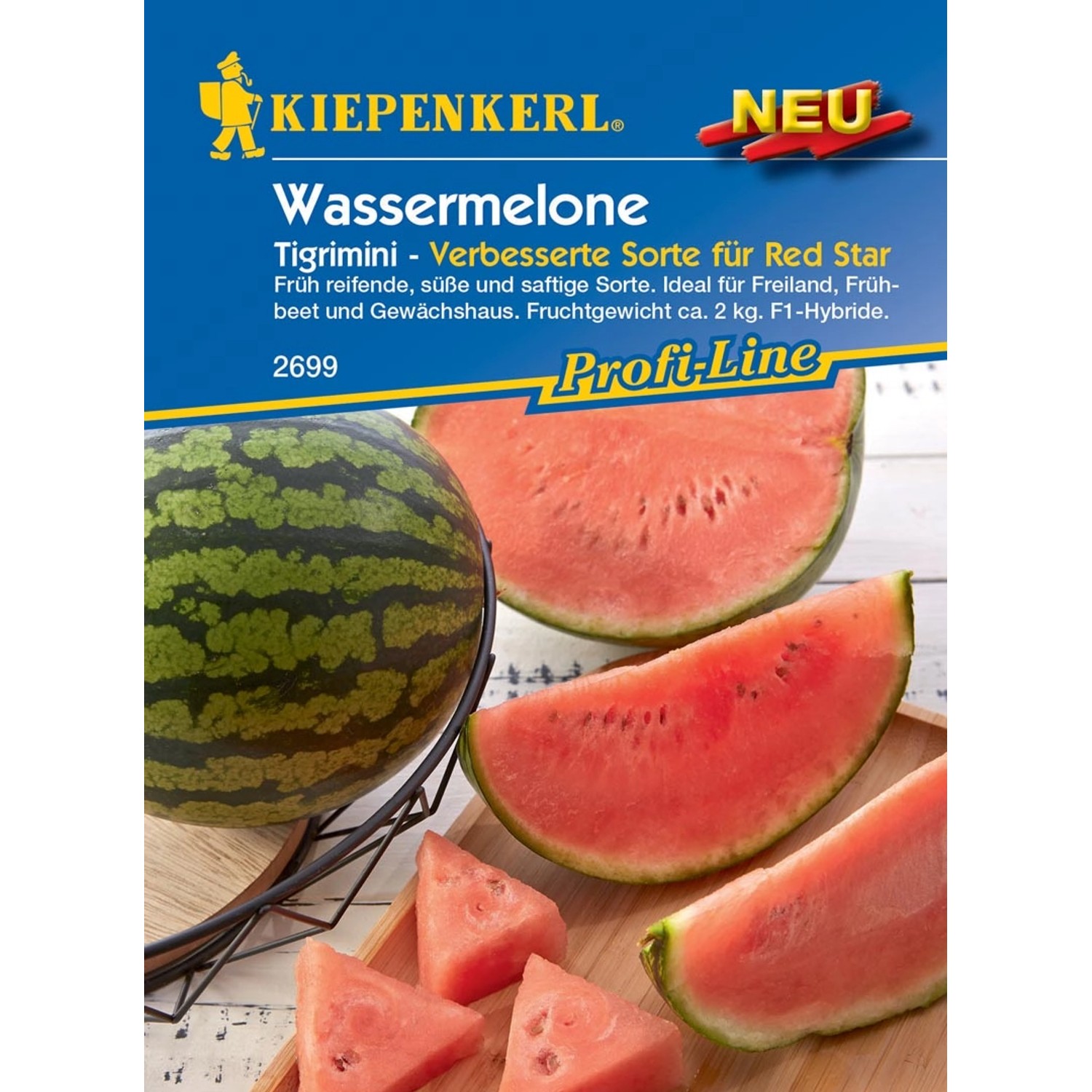 Kiepenkerl Wassermelone Tigrimini F1-Hybride (Cucumis melo)