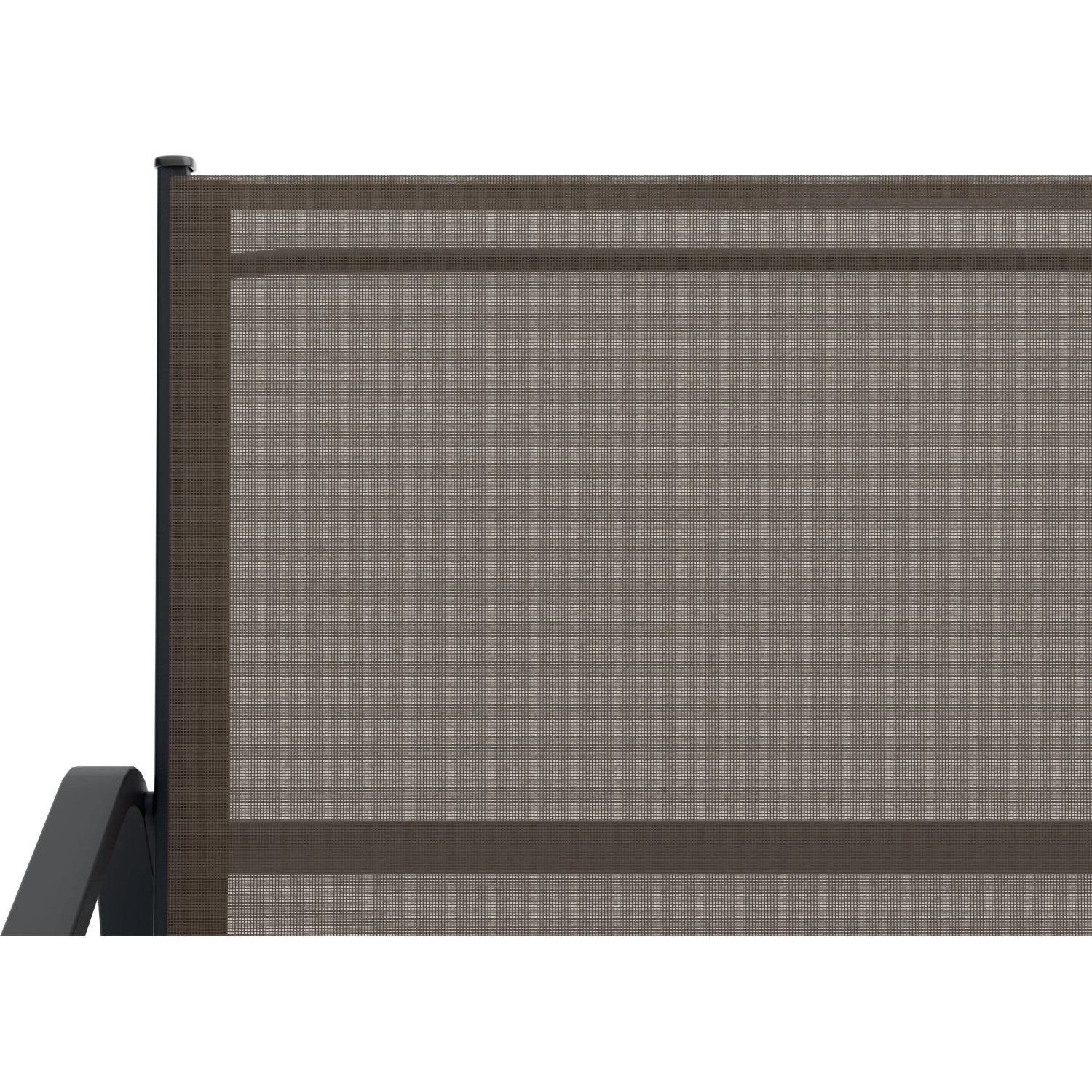 Detailaufnahme: Textilen-Bespannung in Taupe des Gartenmöbel-Sets Tapena.