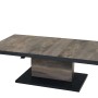 Rechteckiger Siena Garden Gartentisch Talina, Washed Grau, 90x160 cm, mit Keramikplatte und Aluminiumgestell.