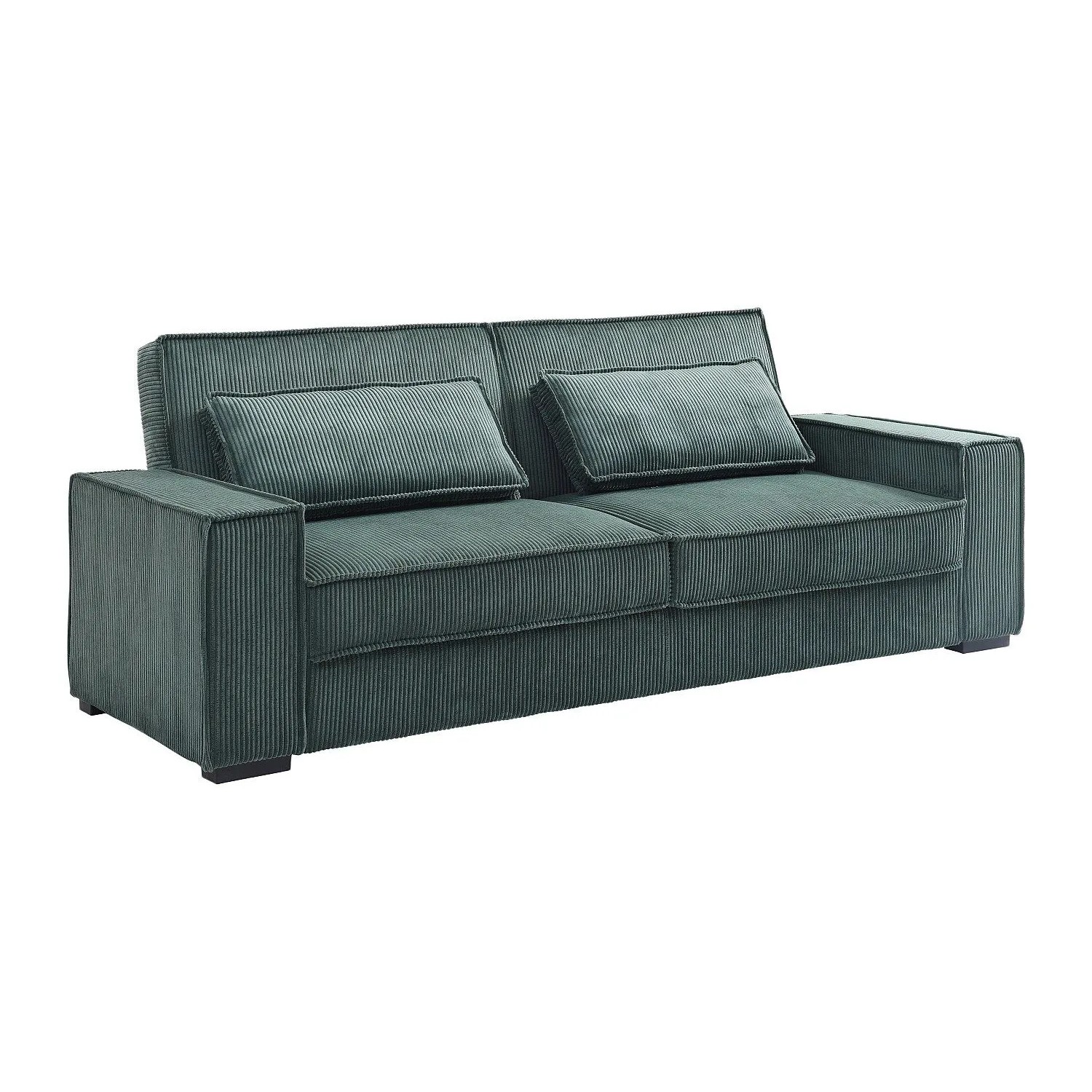 Vente-unique Schlafsofa Finoro Tannengrün 230 cm