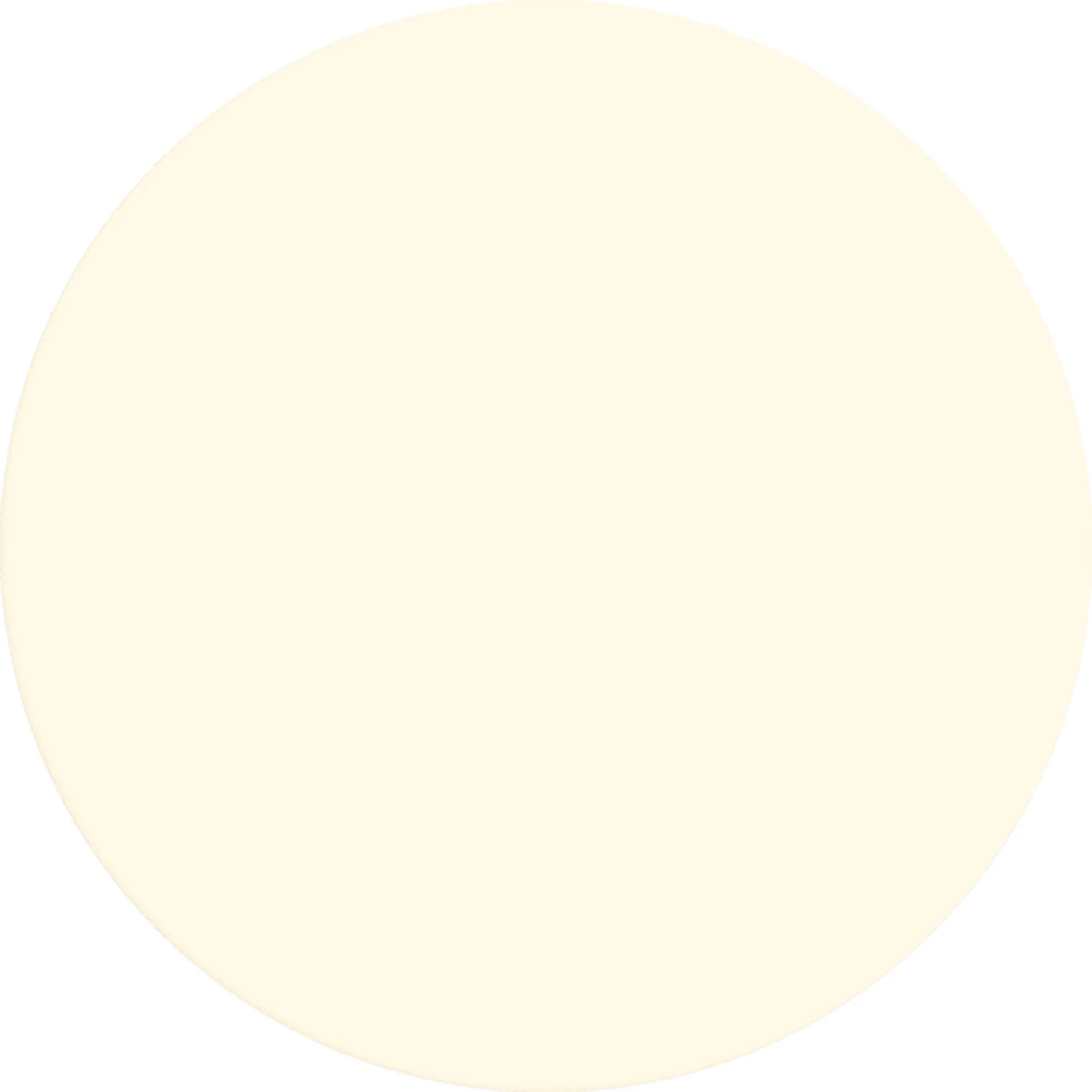 Farbfeld der Alpina Wandfarbe Pure Farben Cremebeige. Matte Innenfarbe.