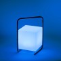 Schwarze LED-Outdoor-Tischleuchte Keno, 29 cm hoch, mit RGB-Licht.