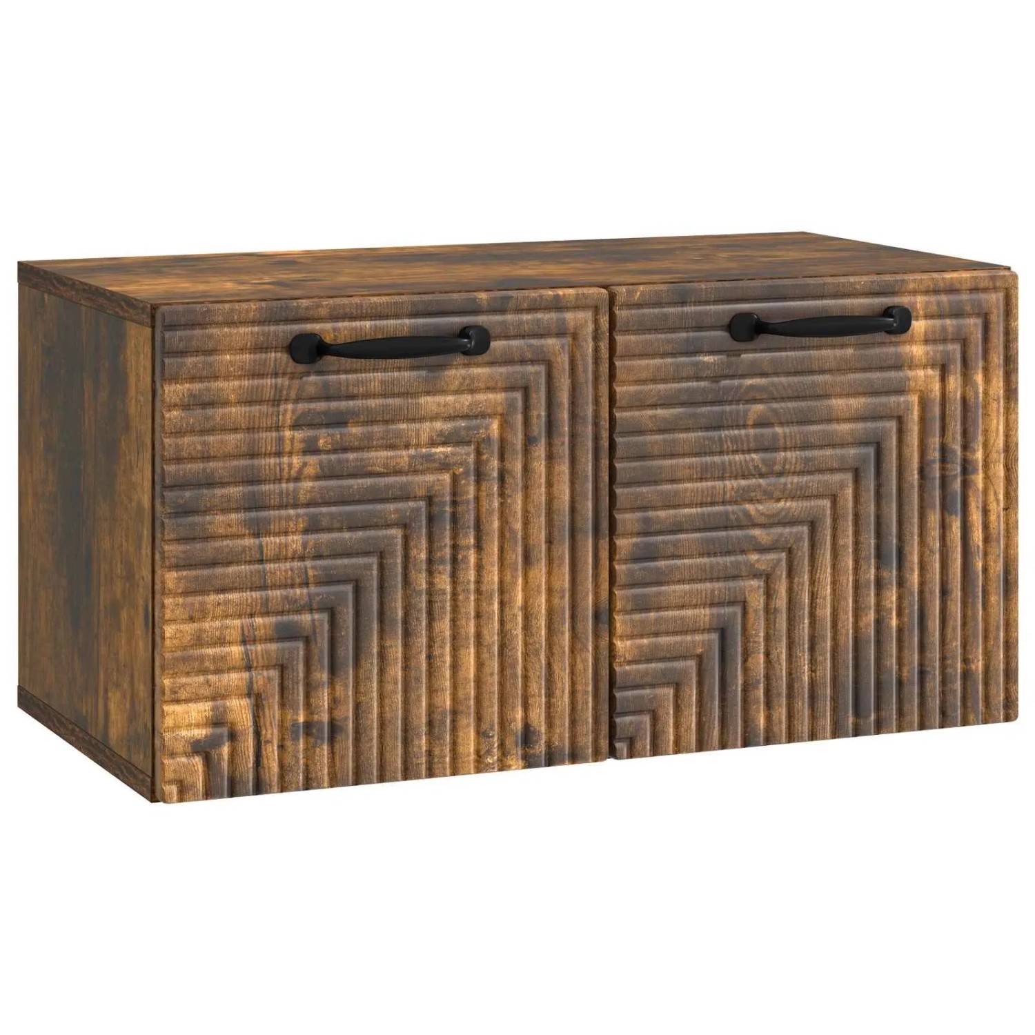 vidaXL Wandmontierter TV-Schrank Geräucherte Eiche 59,5 x 31 x 30 cm 898710