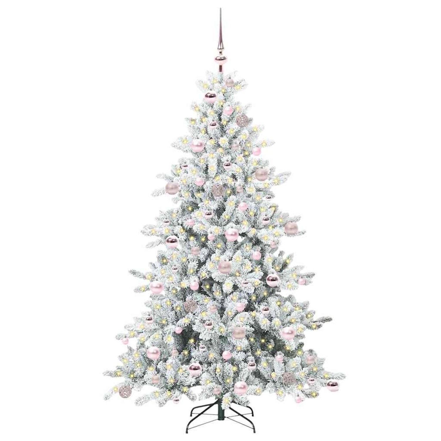 vidaXL Künstlicher Klappbarer Weihnachtsbaum mit 300 LEDs 180 cm PVC 3397720